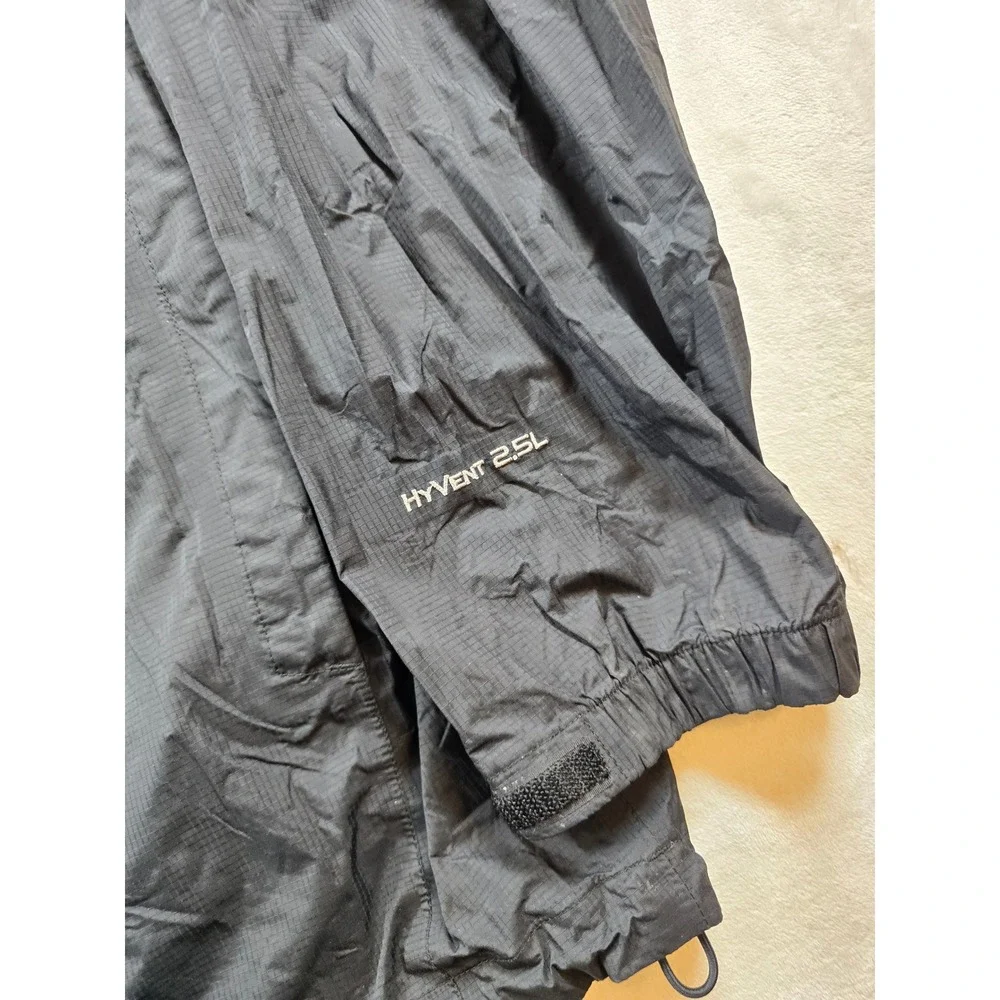 The North Face HyVent 2.5L Jacket Mens 3XL Black Nylon Rain Wind Shell